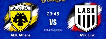 Nhận Định AEK Athens Vs LASK Linz, 23h45 Ngày 8/9: Ra Ngõ Gặp Đá Tảng